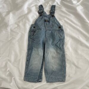Oshkosh Bgosh Striped 100%‎ Cotton Overalls Size 2T